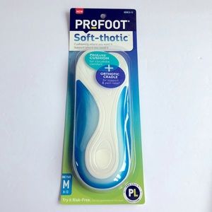 NEW PROFOOT Soft-thotic Orthotic Insoles Inserts Mens 8-13, 1 Pair